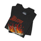 "Slow Burn - Flaming Book" Graphic T-Shirt