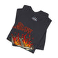 "Slow Burn - Flaming Book" Graphic T-Shirt