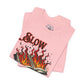 "Slow Burn - Flaming Book" Graphic T-Shirt