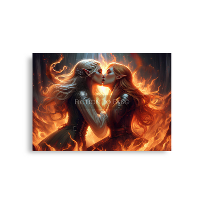 "Burning Love: Elven Passion Poster"